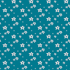 Hand Drawn Starry Sky Seamless Pattern-04