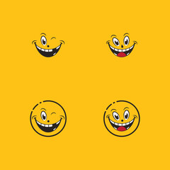 Smile emotion icon vector illustration design