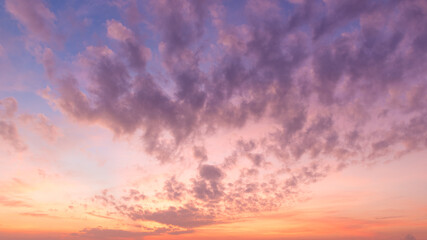 Nature white cloud on blue sky background in daytime, photo of nature cloud for freedom and nature concept	
