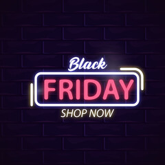 Fototapeta premium Black Friday sale banner template design vector