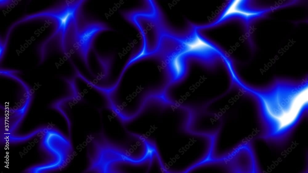 Poster Moving random wavy texture. Plasma splash wavy animation. Looping footage.