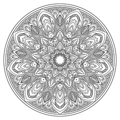 mandala floral vintage vector