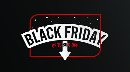 Black friday flyer and web banner background template vector