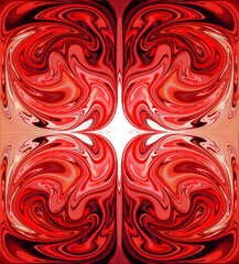 Abstraction from the use of colour and shape distortion.