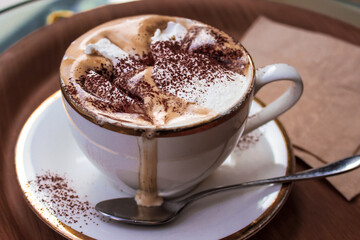 cup of mocha latte