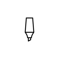 Marker Icon  in black line style icon, style isolated on white background