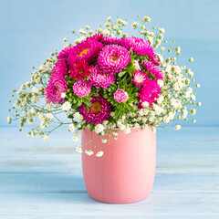 bouquet of flowers in a vase