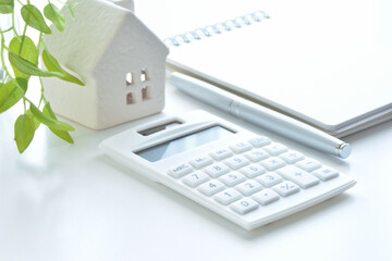 White house and a calculator