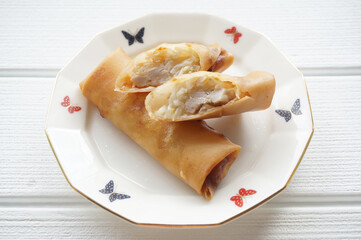 もやしの春巻き