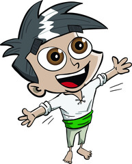 Poor little kid with big eyes waiting for a hug