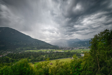 Gewitterwolken über Garmisch-Partenkirchen