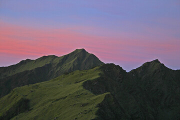 Obraz premium Taiwan Hualien dawn colorful clouds
