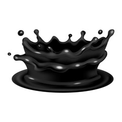 Black oil splash crown