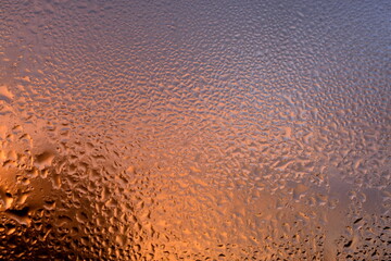 water drops on the glass