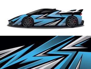 Obraz premium Sports car wrapping decal design