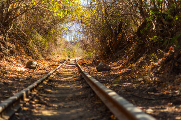 Old train route in Santa Ana El Salvador, department of Santa Ana in El Salvador