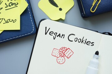 Vegan Cookies phrase on the page.