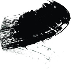 Splatter Paint Texture . Distress Grunge background . Scratch, Grain, Noise rectangle stamp . Black Spray Blot of Ink.Place illustration Over any Object to Create Grungy Effect .abstract vector.