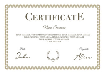 certificate of achievement