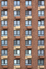 fragment of the wall of a new multi-storey building