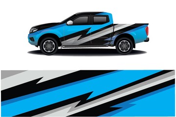 Fototapeta premium Sports car wrapping decal design 