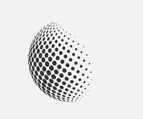 Sphere logo. Abstract ball icon. Vector illustration.