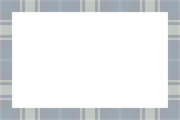 Vintage frame vector. Scottish border pattern retro style. Tartan plaid ornament.