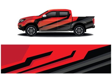 Fototapeta premium Sports car wrapping decal design 