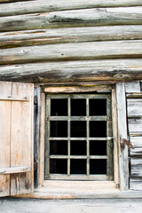 Old wood church in the museum in Velikiy Novgorod