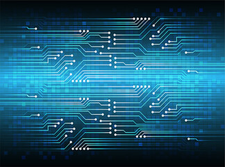 Blue cyber circuit future technology concept background