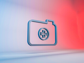 3d illustration, medical report icon
