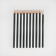 Black and white pancils