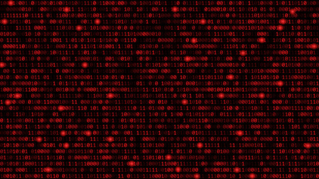 Matrix style binary numbers background, vector illustration.