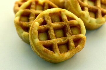 small waffles on the table