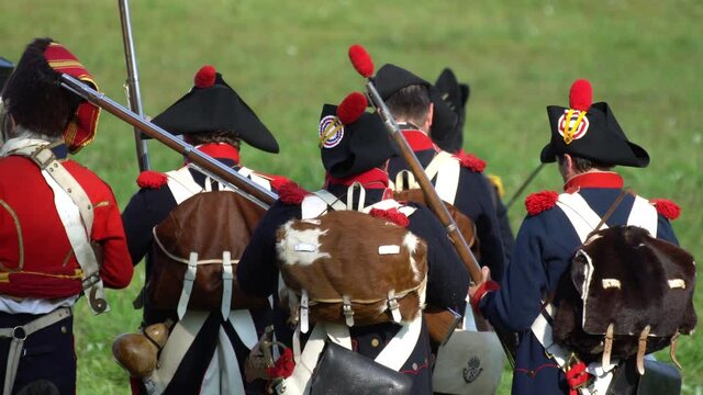 Military horsemen during the Napoleonic wars