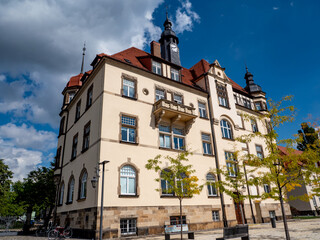 Obraz premium Rathaus von Radebeul in Deutschland Sachsen