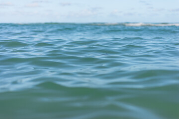 Atlantic Ocean surface water ripples, Recife beach, Brazil
