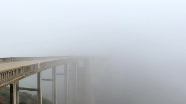 The Famous Bixby Creek Bridge on the Pacific Coast Highway on the California Coast