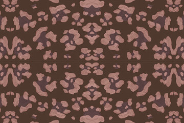 Seamless Leopard Repeat. Brown Giraffe Skin 