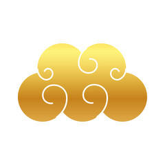 cloud icon image, gradient style