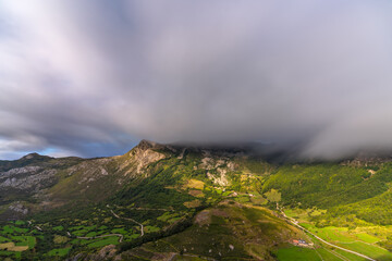 Spectacular long exposure view of Somiedo valley