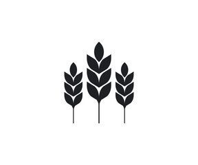 Wheat, crop, grain, agriculture icon. Vector illustration, flat design.