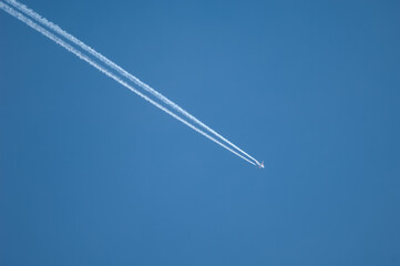 Airplane flying over the Pyrenees of Huesca. Aragon. Spain.