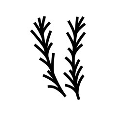 rosemary spice aromatherapy line icon vector. rosemary spice aromatherapy sign. isolated contour symbol black illustration