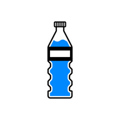 Water bottle, vector isolated icon.