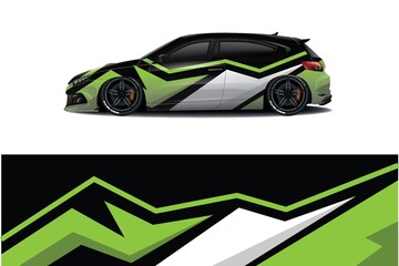 Fototapeta premium Sports car wrapping decal design