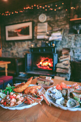 Delicious seafood, Applecross Inn, Scottish highlands