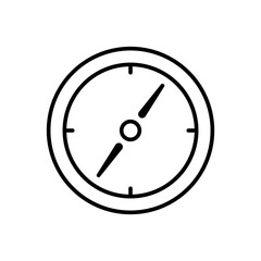 compass icon outline style for your web design, logo, UI. illustration