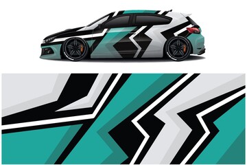Obraz premium Sports car wrapping decal design