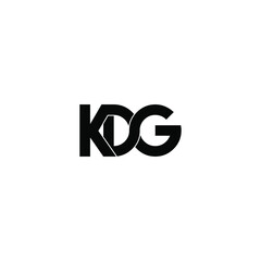 kdg letter original monogram logo design